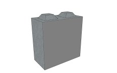 Betonový blok ABU4 400x800x800