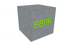 Betonový blok BB9R 600x600x600 mm